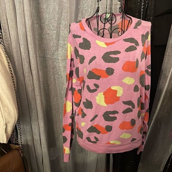 Medium(m) honeydew intimates animal print pajama lounge set crewneck joggers - Picture 5 of 8